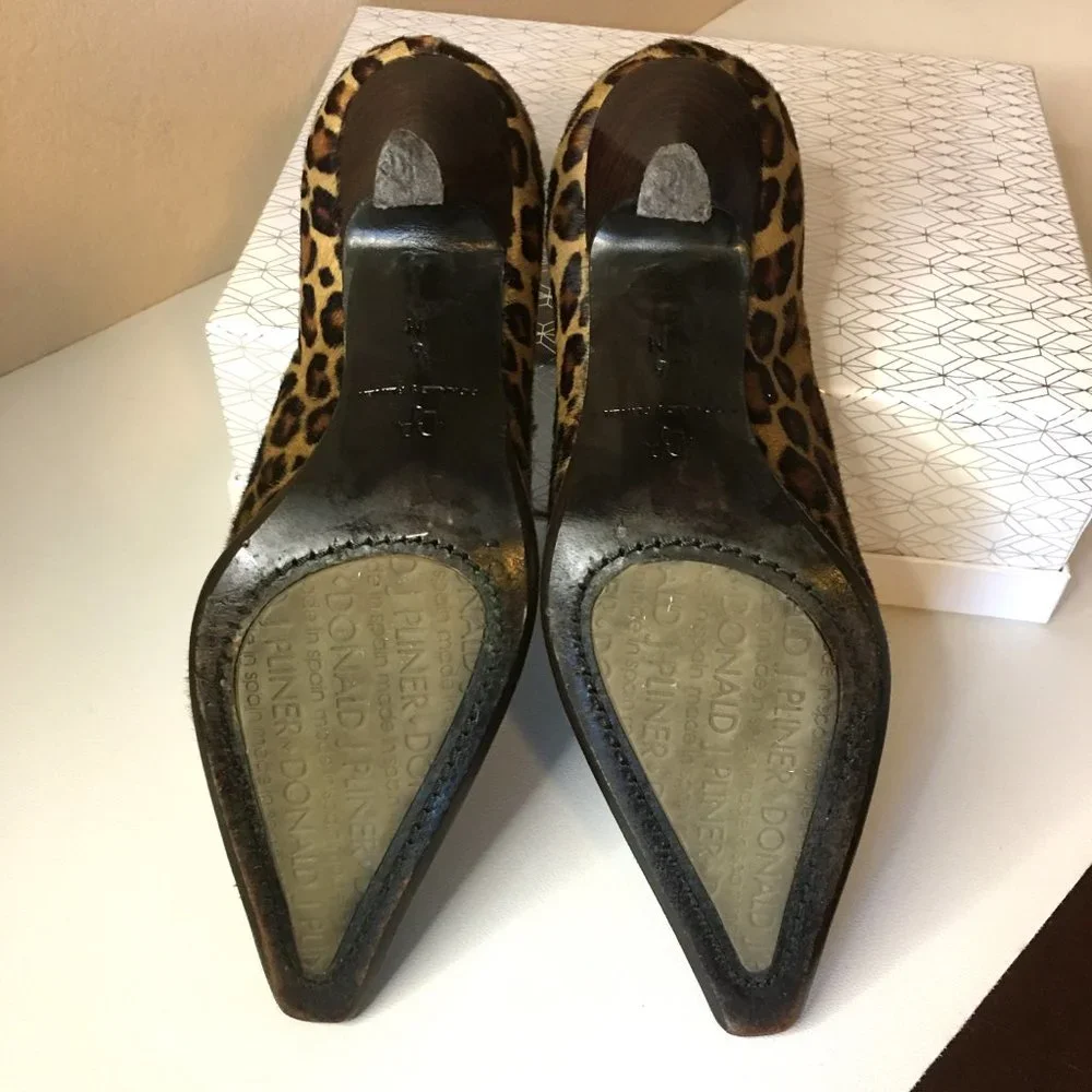 DONALD J PLINER Congo Hair Stiletto Chelsea Boots 🐆🐆 - Picture 14 of 16